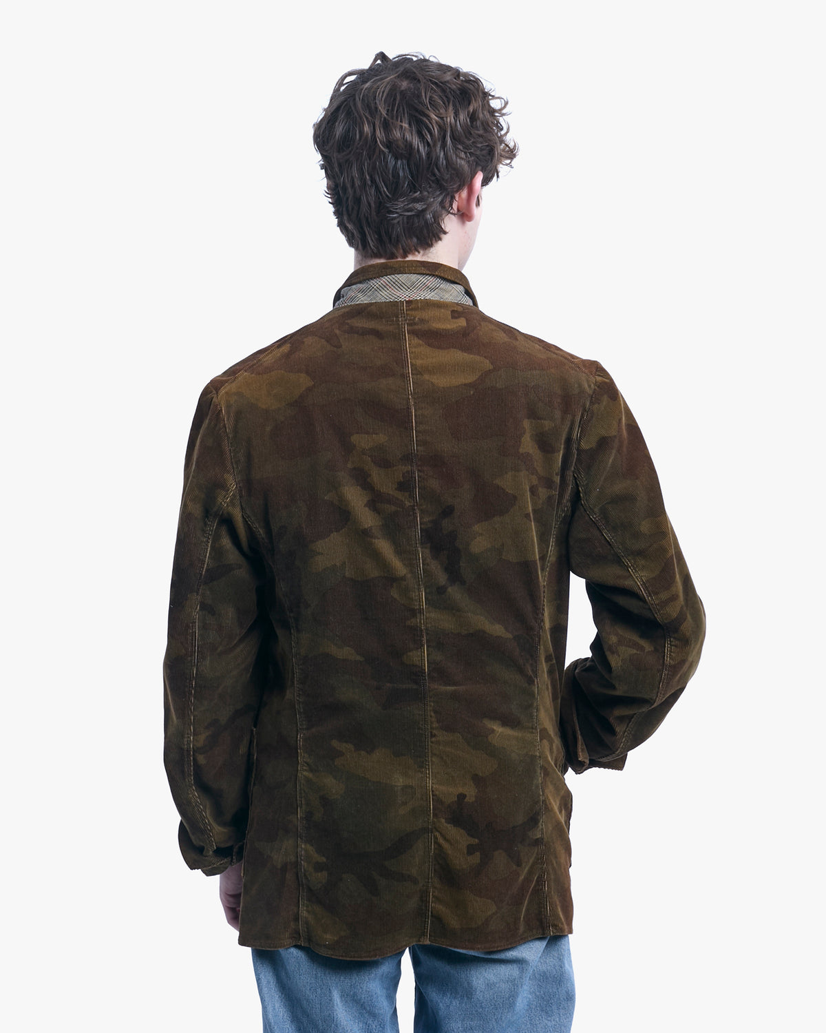 Japanese Repro Chore Coat, L, Kapital, Brown Camoflauge Corduroy