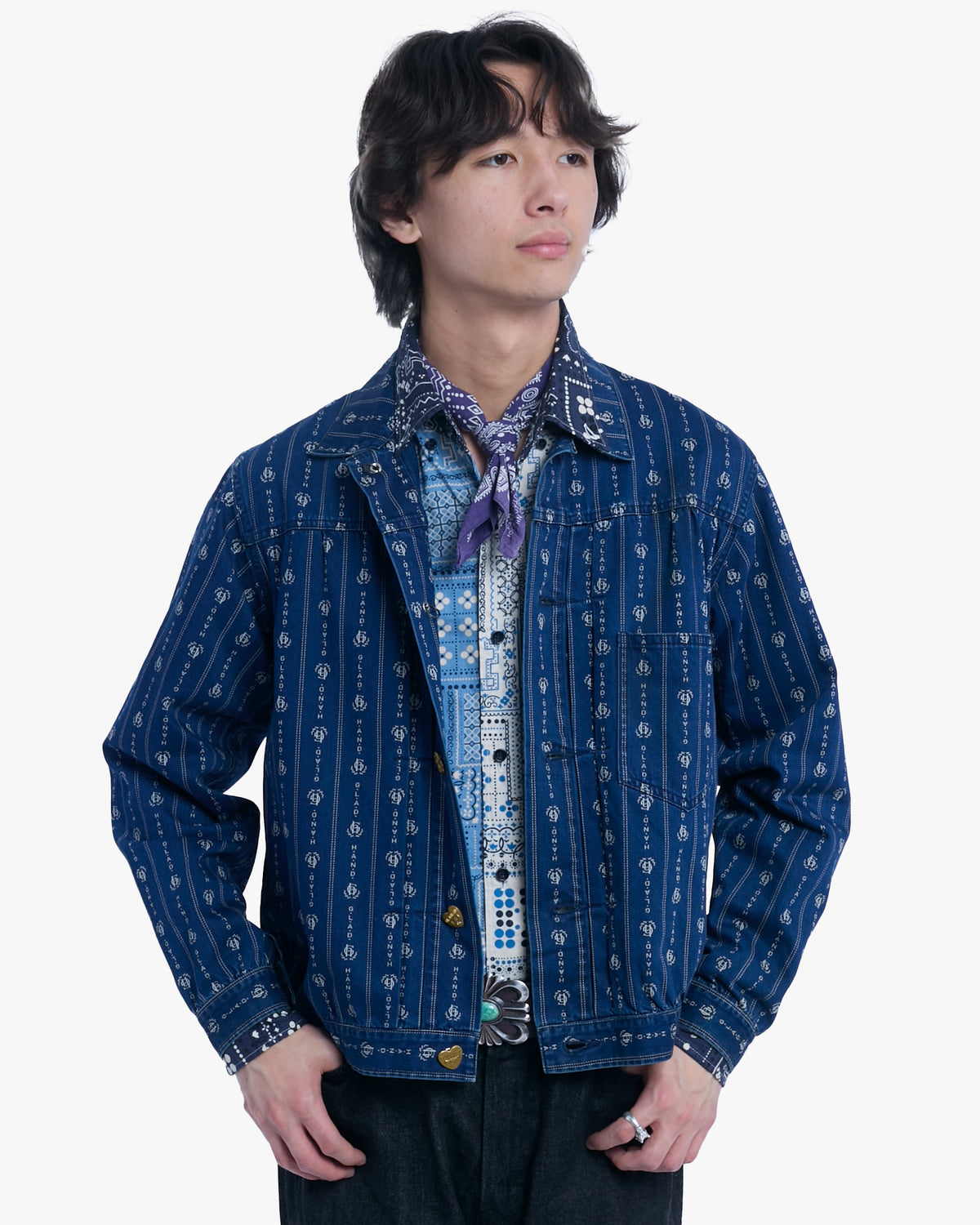 Japanese Repro Jacket, M, Glad Hand Co., Blue