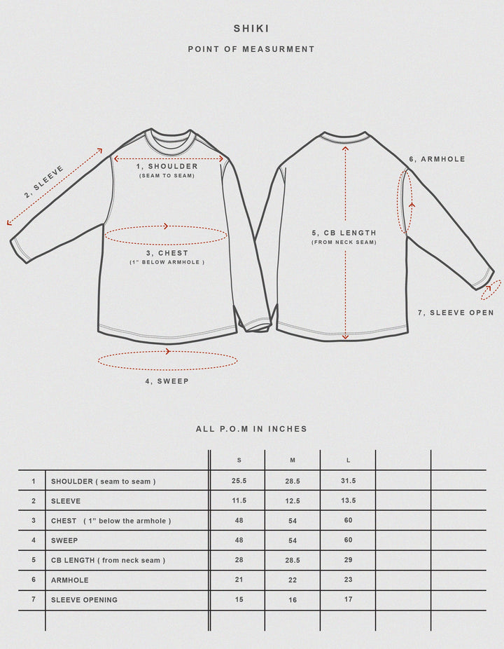 Prospective Flow Shirt, Shiki, Maroon