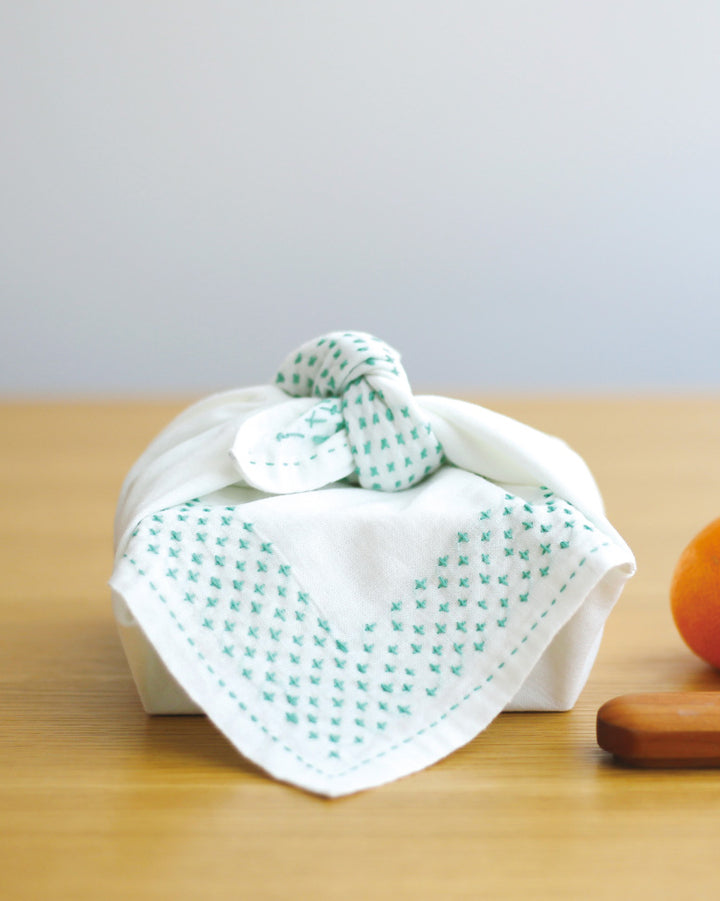 Daruma, Sashiko Cloth White