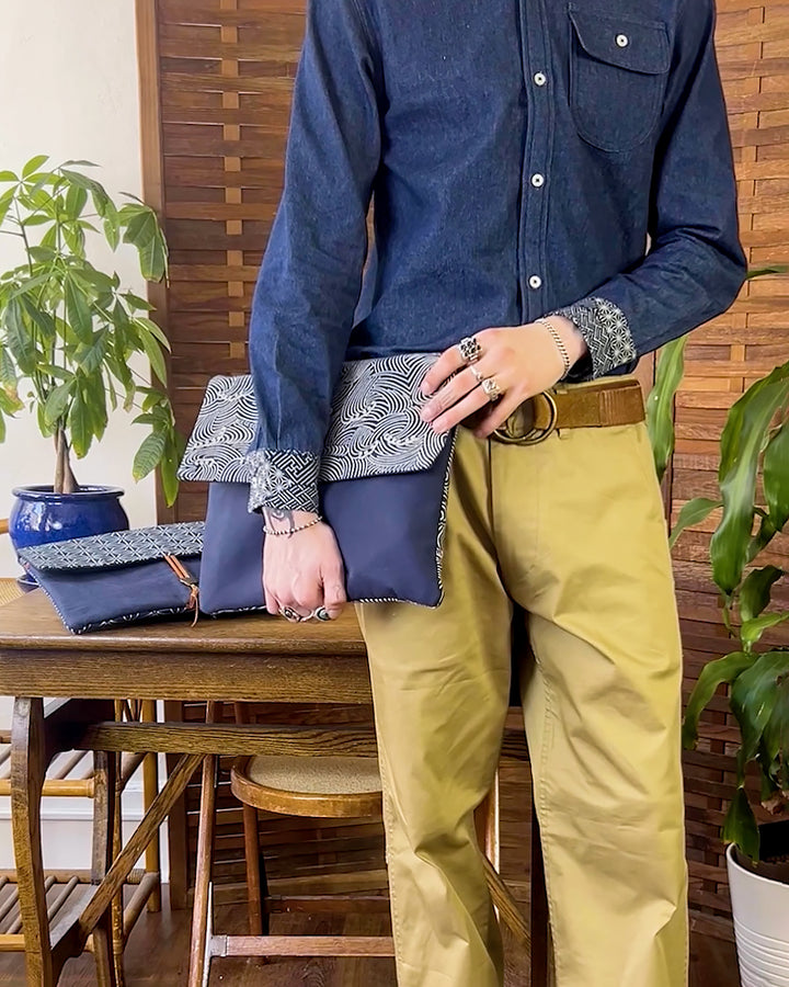 Kiriko Original Laptop Cover, Indigo Nami