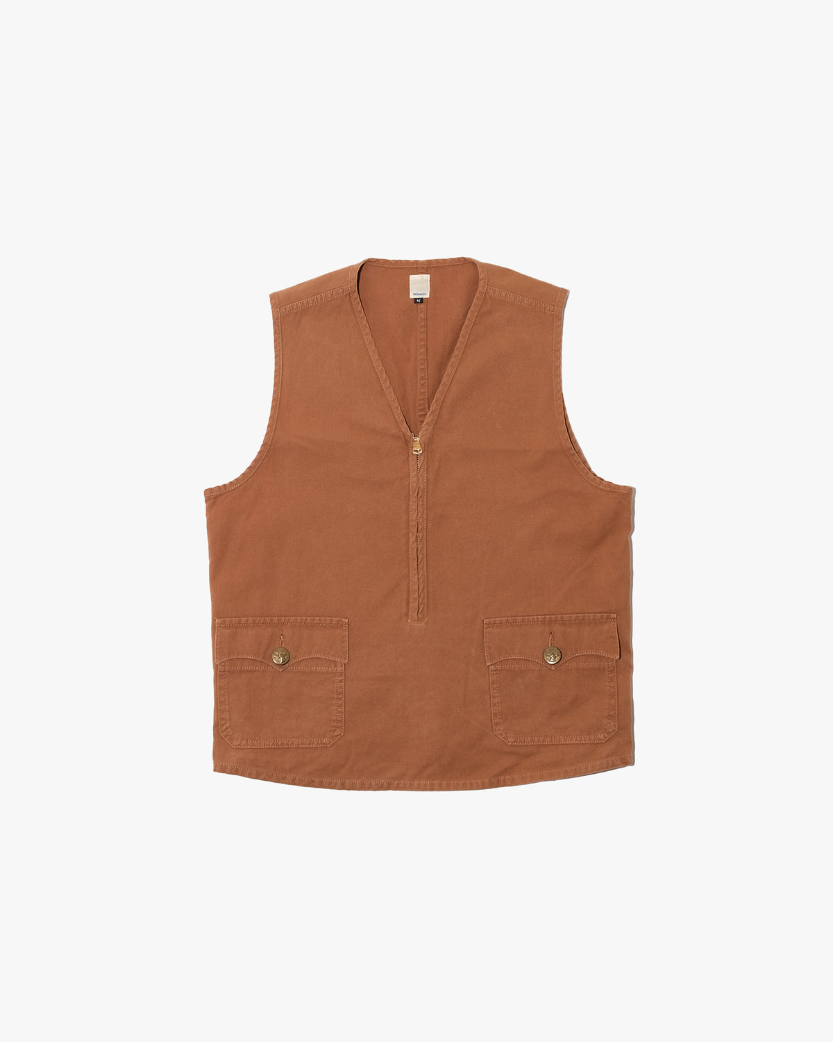 Japanese Repro Pullover Vest, M, Tatamize, Clay