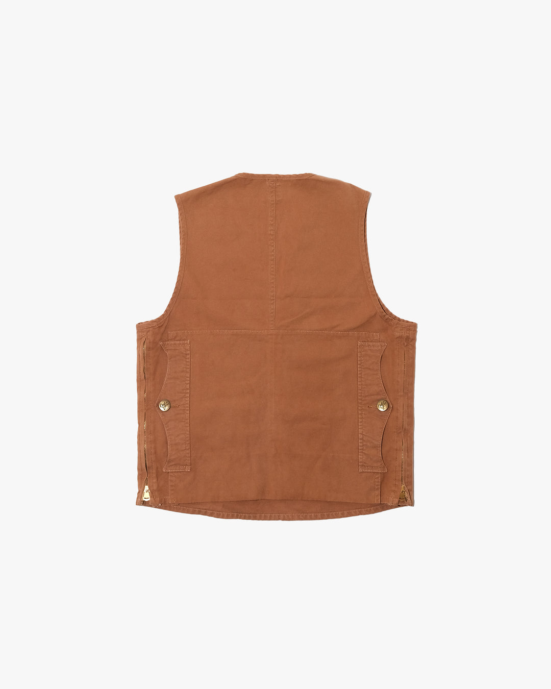 Japanese Repro Pullover Vest, M, Tatamize, Clay
