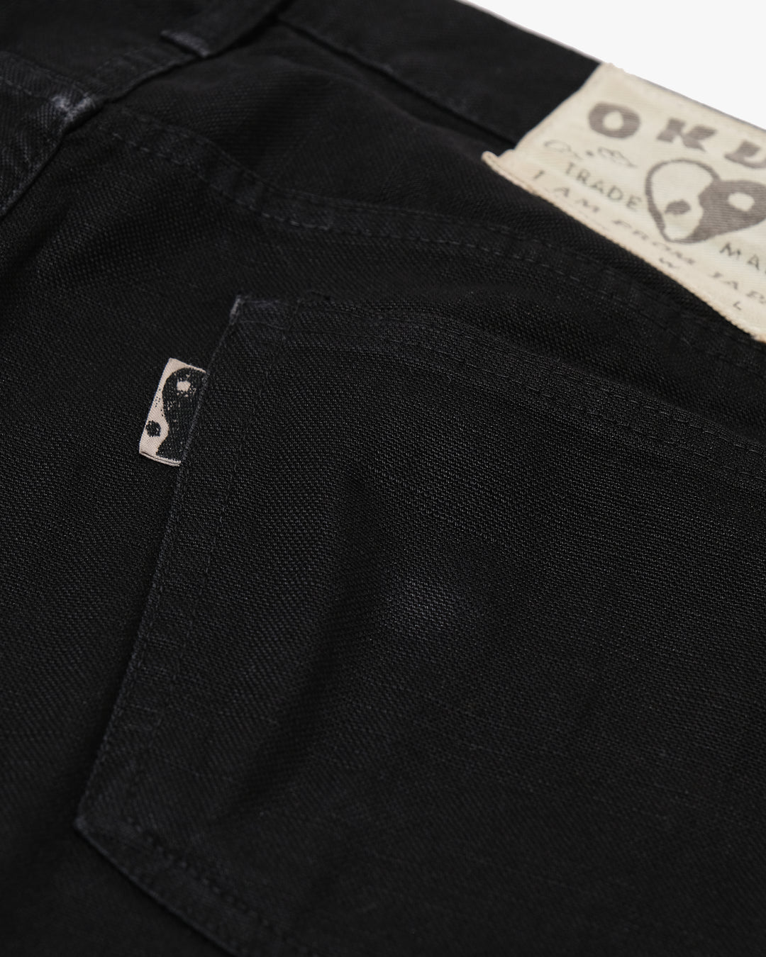 Japanese Repro Denim Jeans, 33, Okura, Black