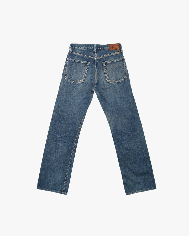 Japanese Repro Denim Jeans, 30, 45rpm, Medium Wash Blue