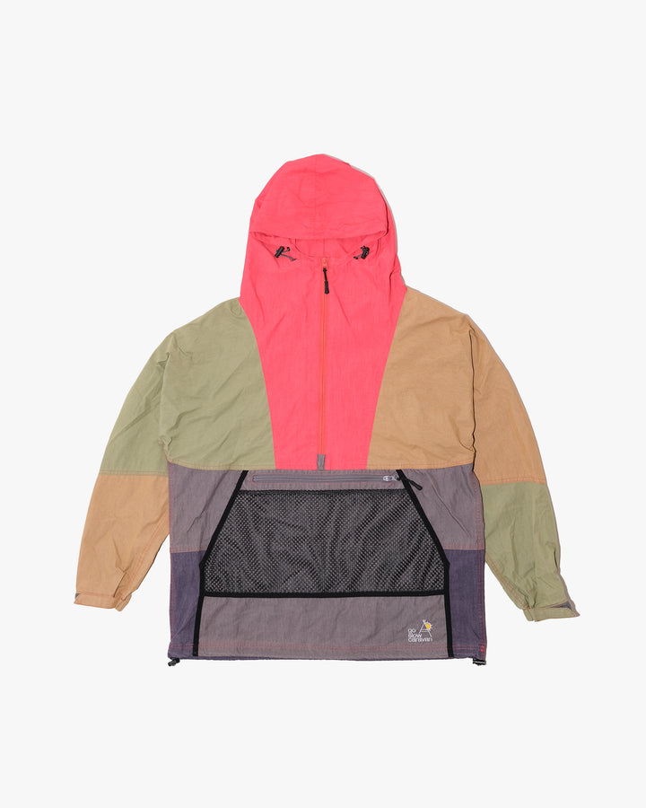 Japanese Repro Jacket, L, Go Slow Caravan, Nylon Color Block with Mesh Pocket