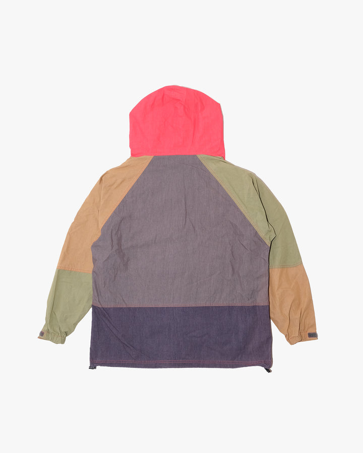 Japanese Repro Jacket, L, Go Slow Caravan, Nylon Color Block with Mesh Pocket