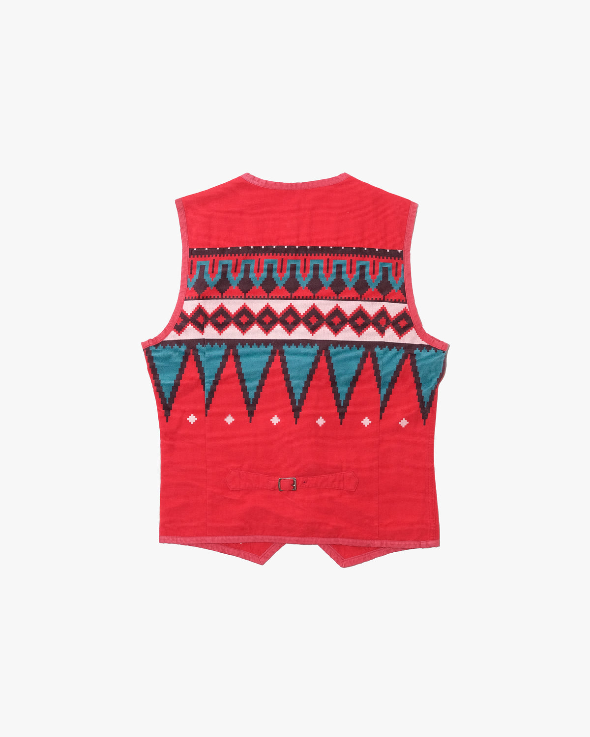Japanese Repro Vest, M, Flat Head, Corduroy Native Pattern