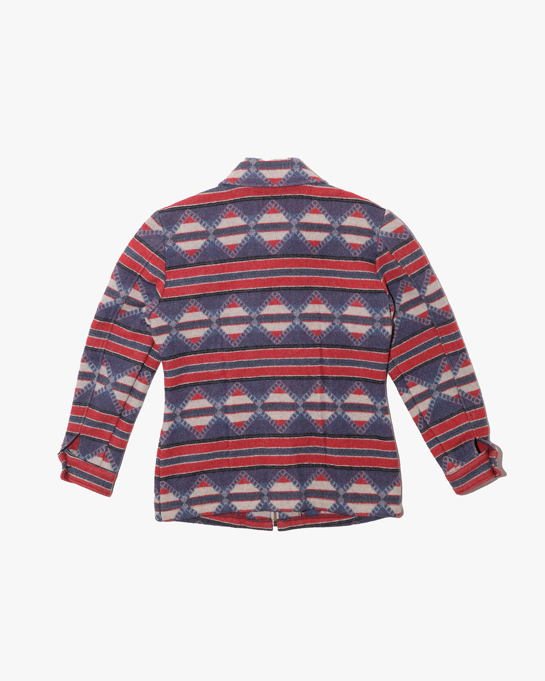 Japanese Repro Jacket, M, Kenzo, Red and Blue Geometric Print