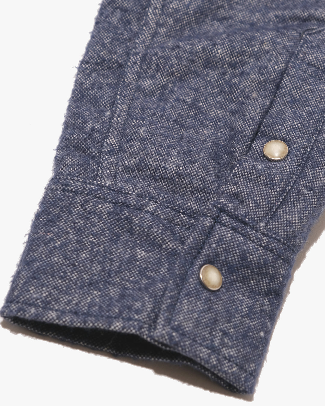 Japanese Repro Long-Sleeve Down Shirt, XL, Namitatsu, Blue