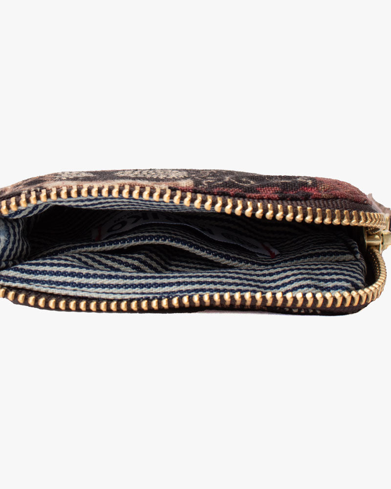 Kiriko Original Zipper Wallet, Azuki Patchwork Style