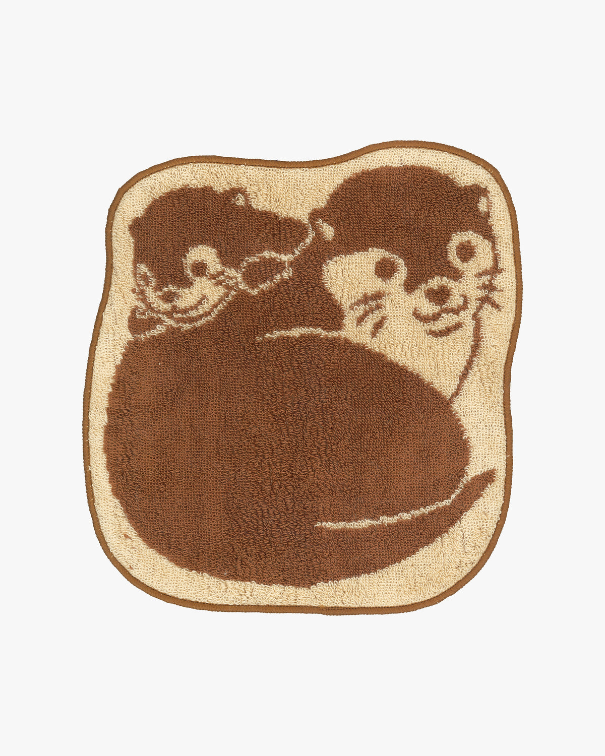 PrairieDog, Die Cut Hand Towel, Otter, Brown
