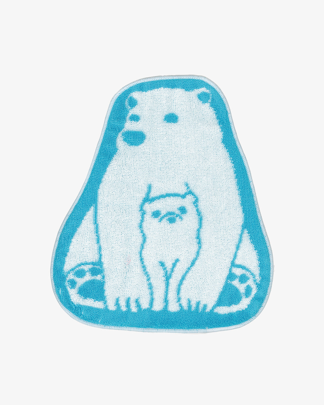 PrairieDog, Die Cut Hand Towel, Polar Bear, Blue