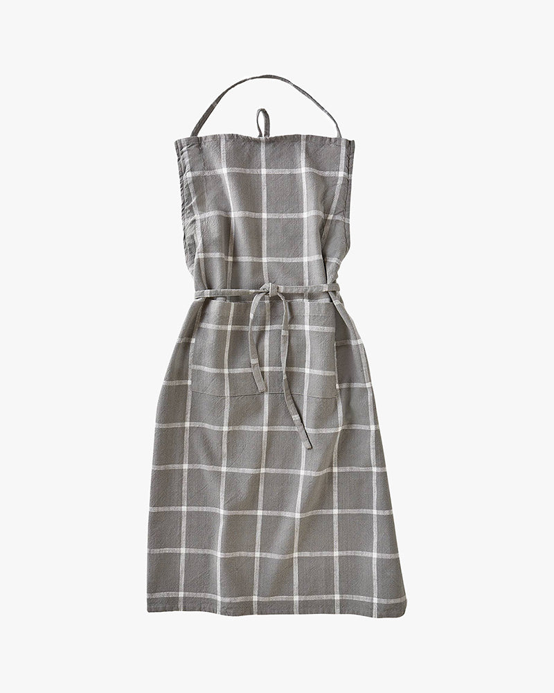 Tag, Classic Check Slub Apron, Gray