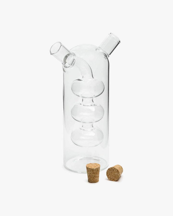 Fox Run Brands, Oil and Vinegar Glass Bottle, Bubbles, 8.5 oz