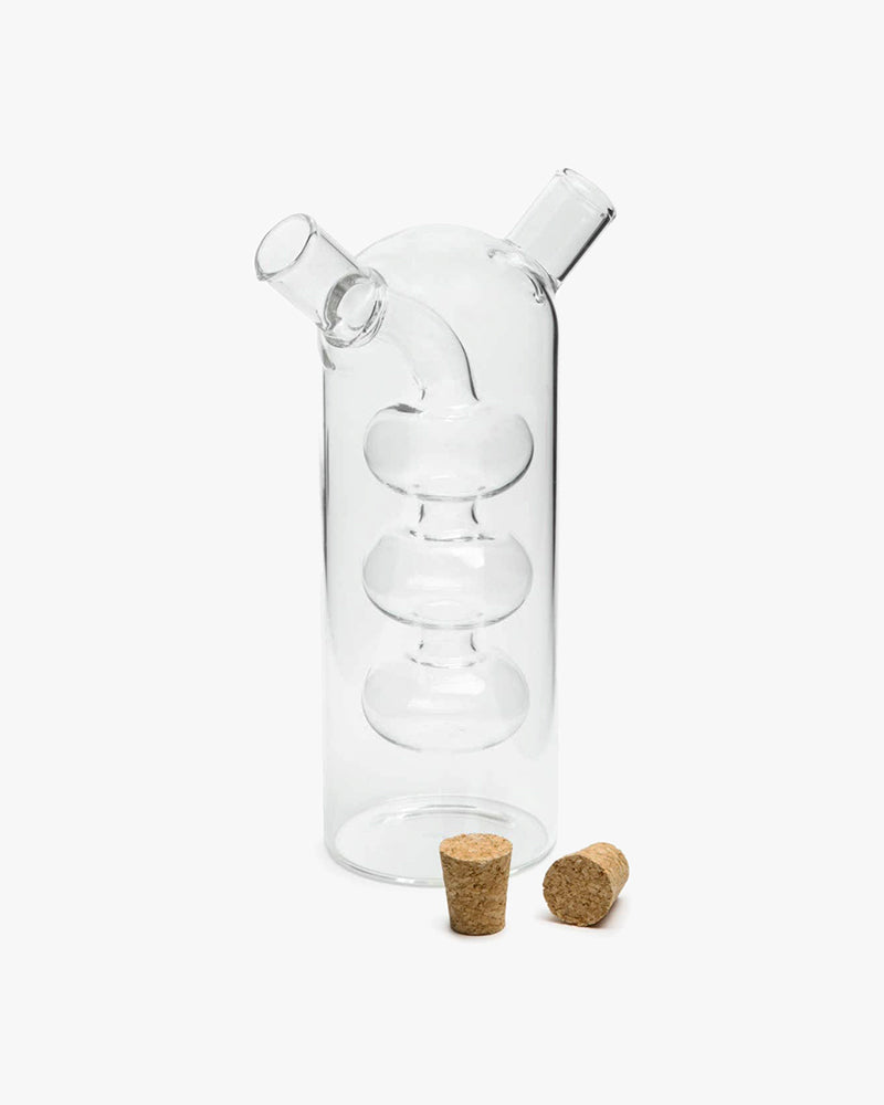 Fox Run Brands, Oil and Vinegar Glass Bottle, Bubbles, 8.5 oz