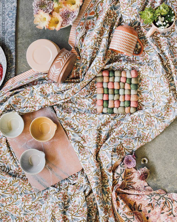 Danica Heirloom, Nectar Recycled Wool Felt Dot Trivet