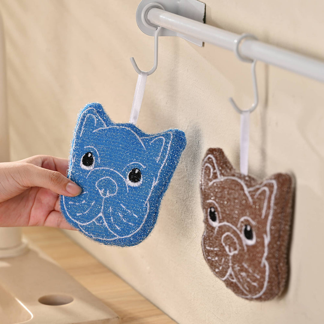 Fox Run Brands, Bulldog Kitchen Scrubber Set, Multicolor Pack of 3