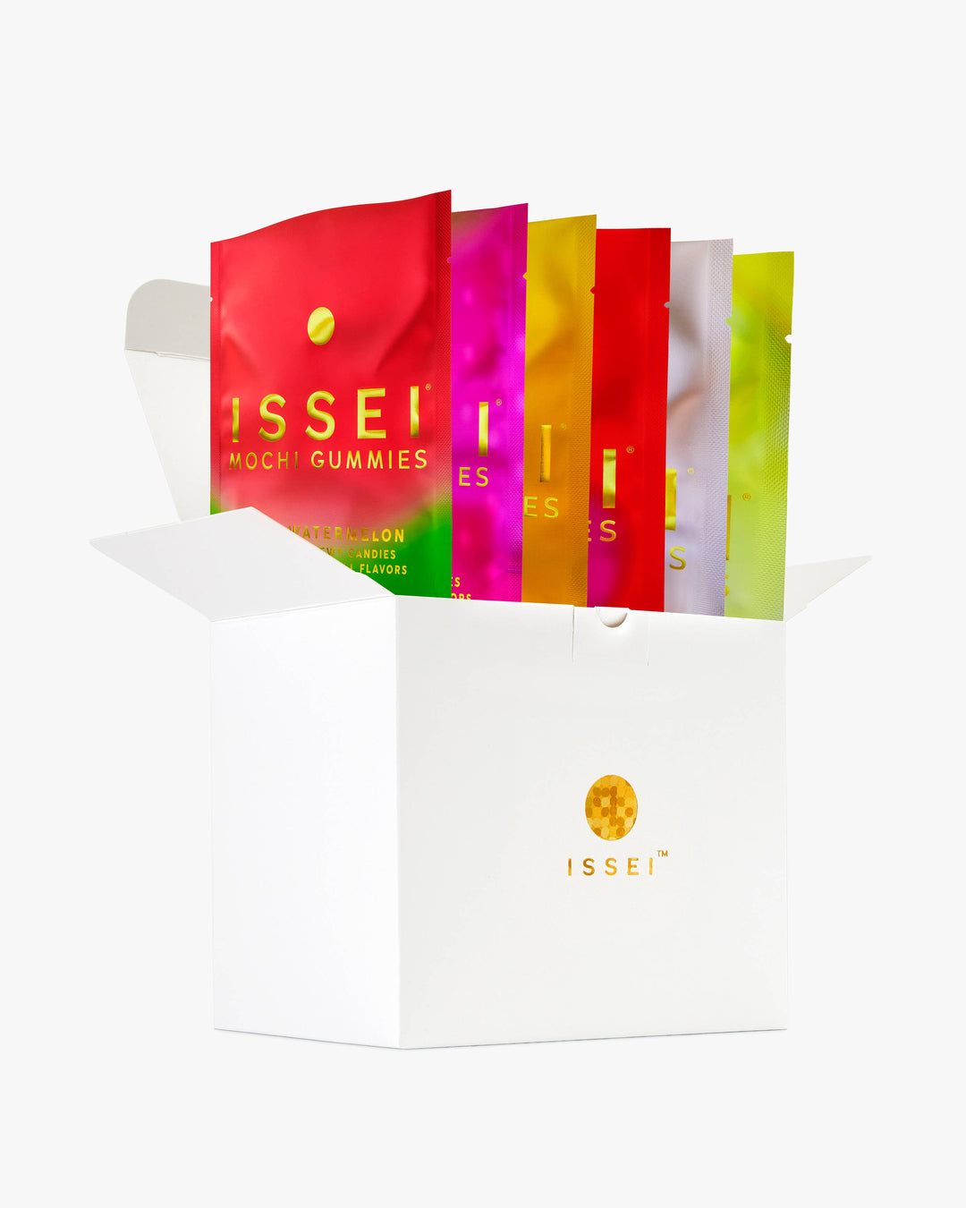 ISSEI Mochi Gummies, Variety Pack, Rainbow