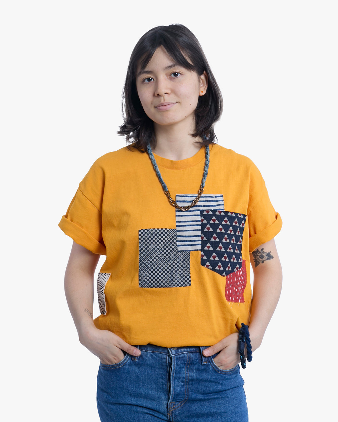 Kiriko Original Tee, 8 oz. US Made, Patched Pocket Tee, Gold