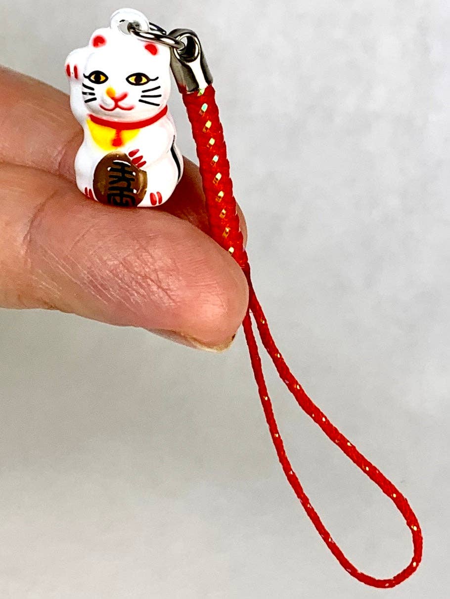 BCMini, Yellow Lucky Cat Bell-10, 70607