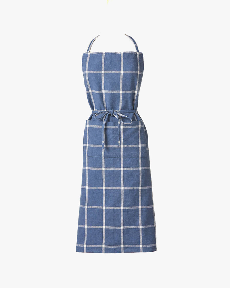 Tag, Classic Check Slub Apron, Blue