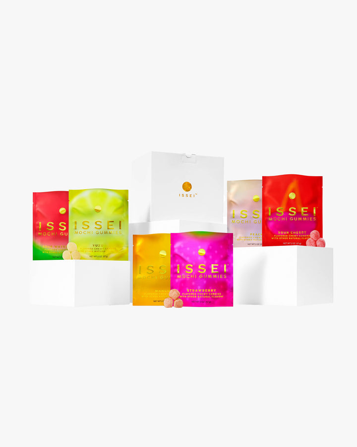 ISSEI Mochi Gummies, Variety Pack, Rainbow