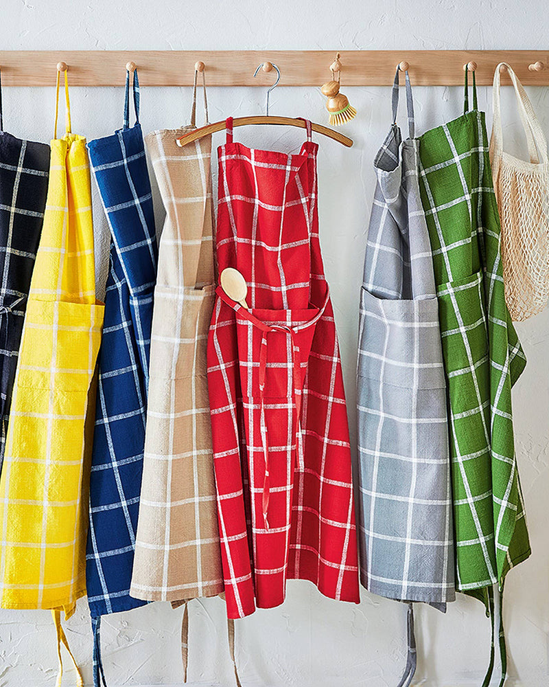 Tag, Classic Check Slub Apron, Gray