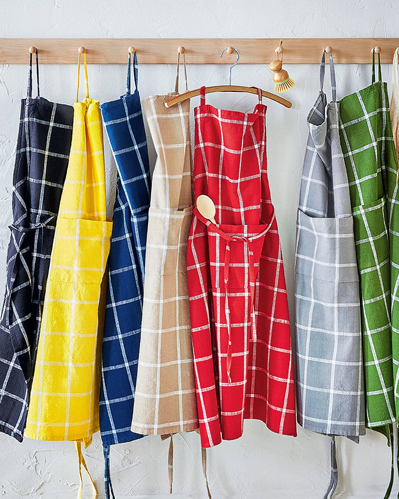 Tag, Classic Check Slub Apron, Honey