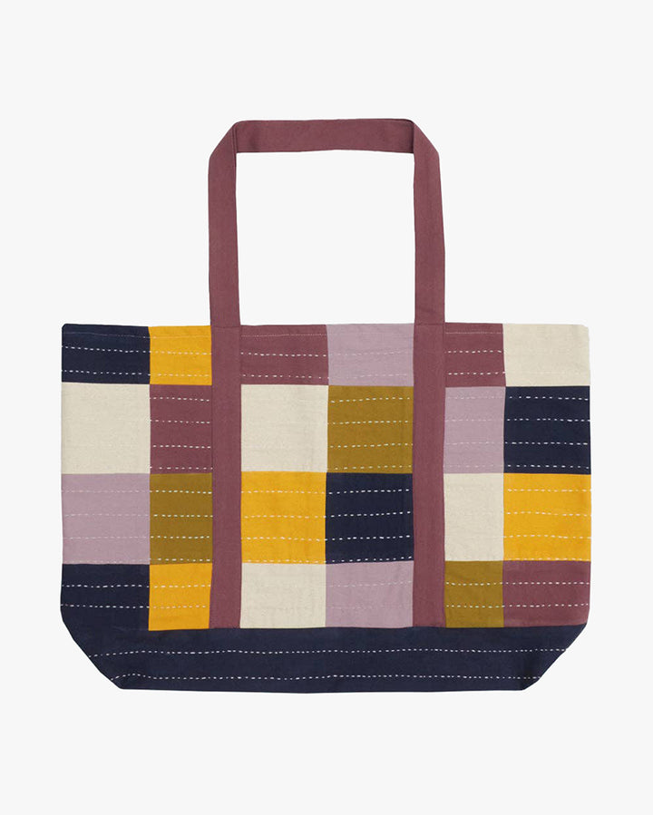 Anchal, Checkered Canvas Tote Bag