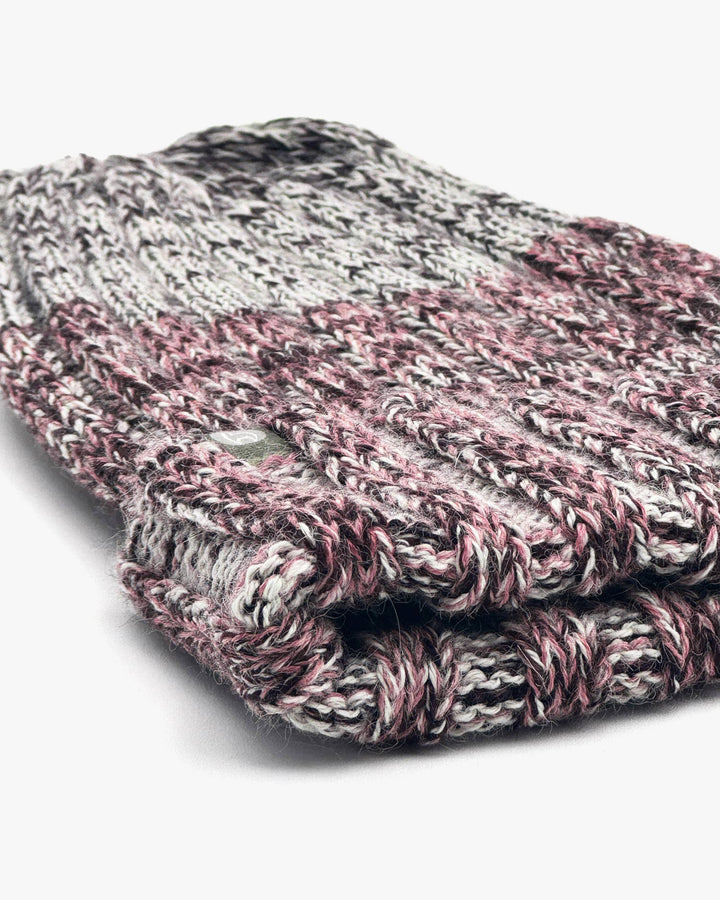 Shupaca Alpaca, Accordion Beanie, Black Cherry