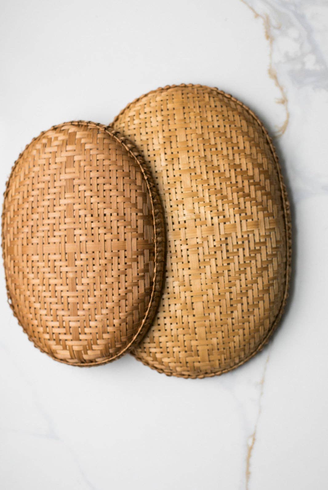 Fodory, Smoked Bamboo Woven Basket Tray