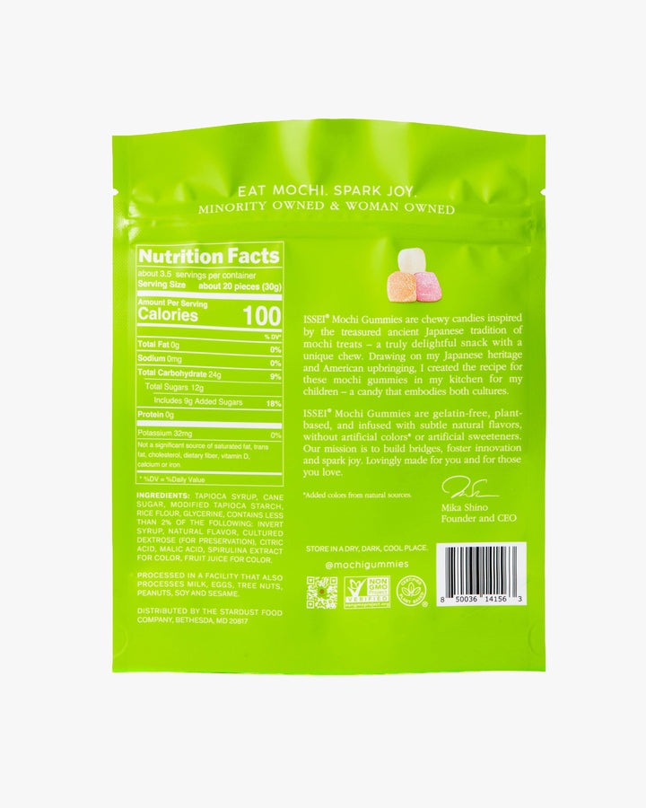 Issei Mochi Gummies, Sour Apple, 4 oz