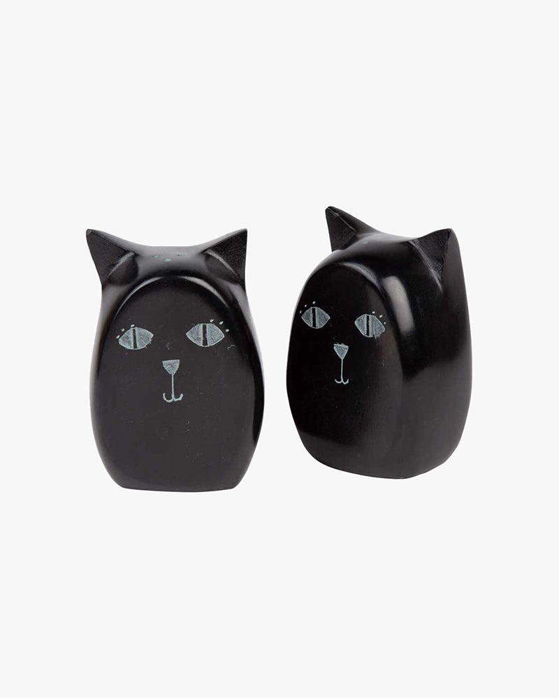 Ten Thousand Villages, Black Cat Salt & Pepper Shakers