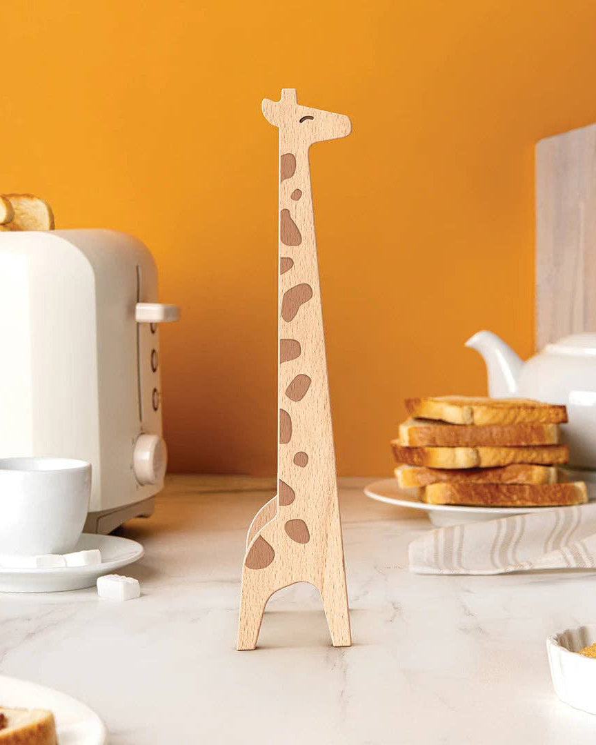 Multipurpose Wooden Tongs. OTOTO, Jerry Giraffe