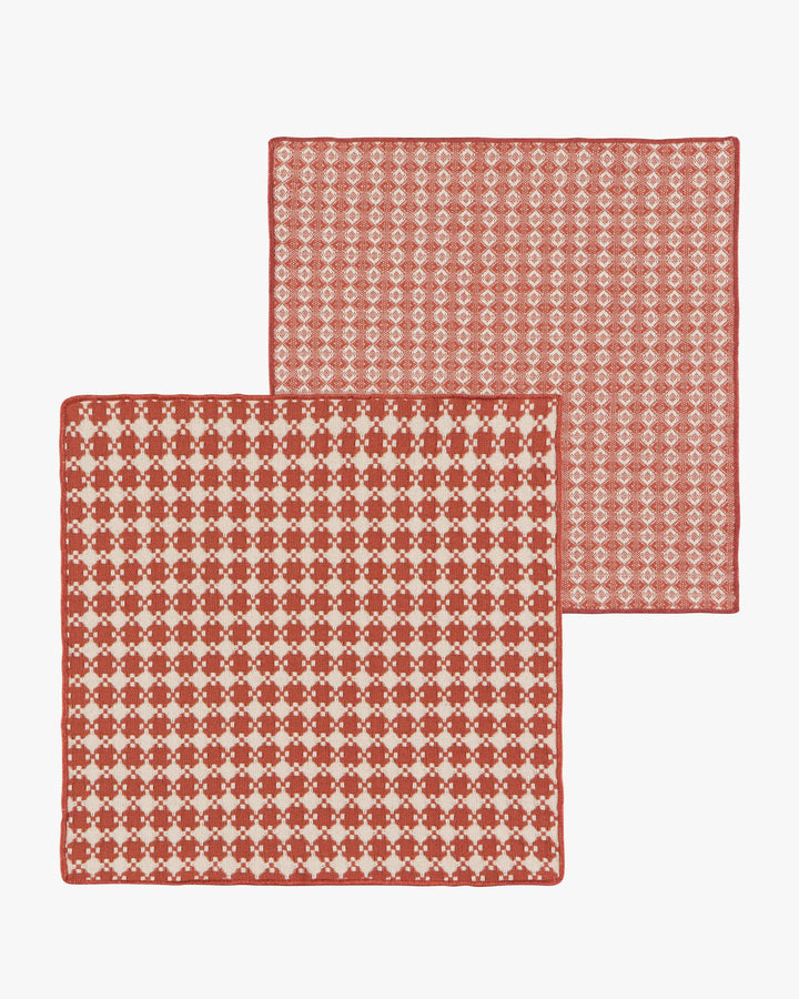 Danica Heirloom, Clay Assorted Woven Dishcloth, Set of 2