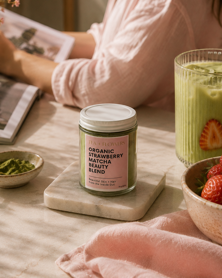 Organic Strawberry Matcha Beauty Blend