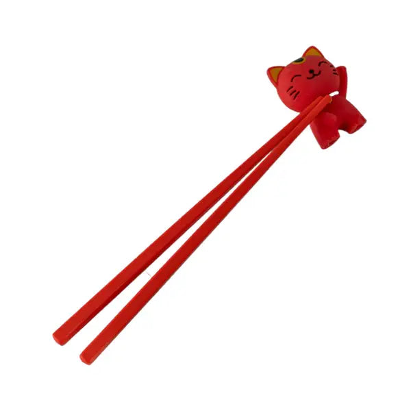 Urban Tokyo, Training Chopsticks, Red Lucky Cat
