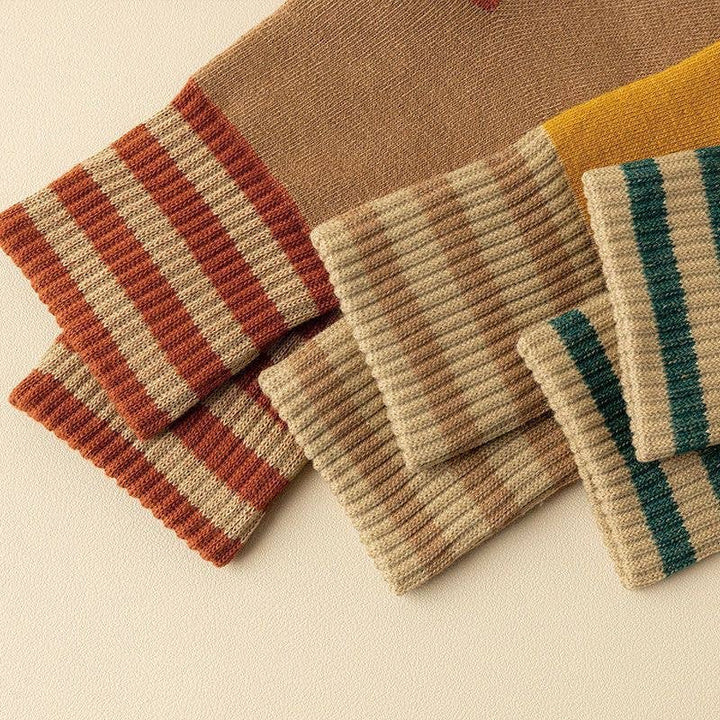 Winter plus velvet thick warm cotton socks mid-tube socks