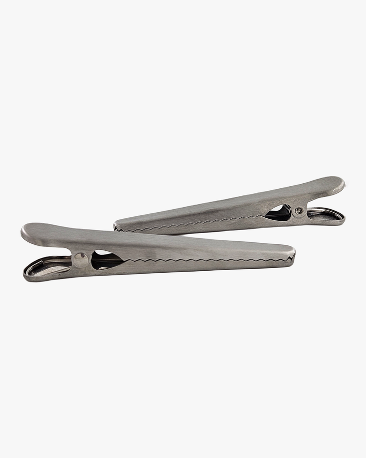 Fox Run Brands, Kitchen Bag Clips, Stainless Steel, Set of 2