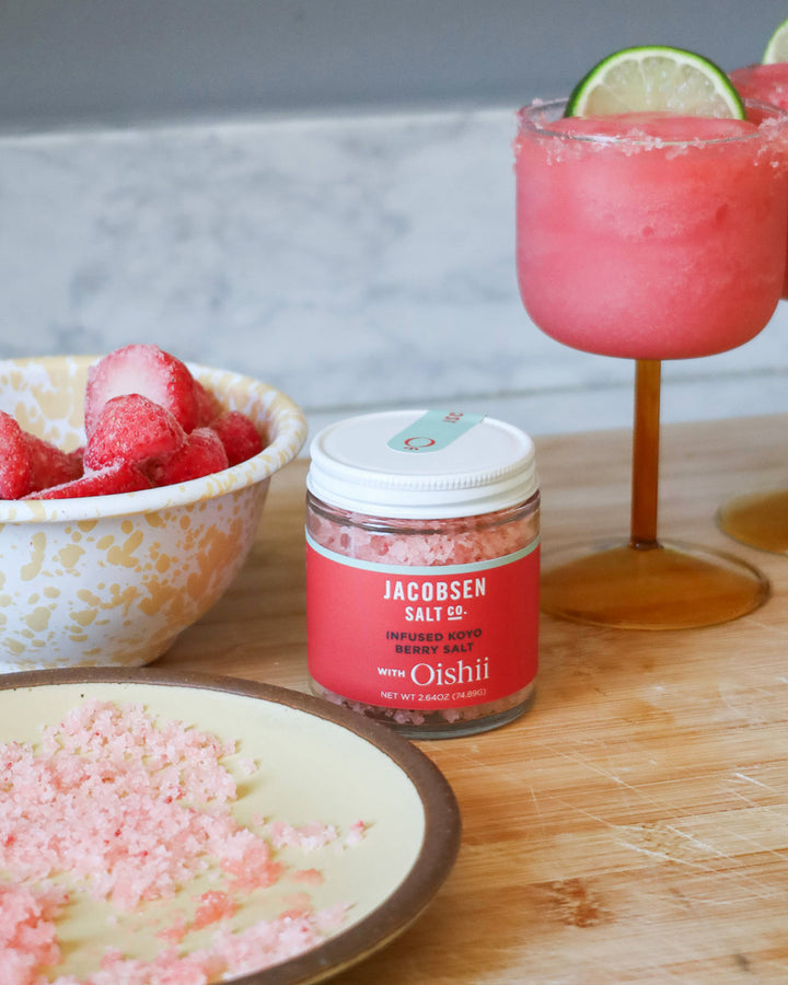 Jacobsen Salt, Koyo Berry Salt, Infused Sea Salt - JSC X Oishii
