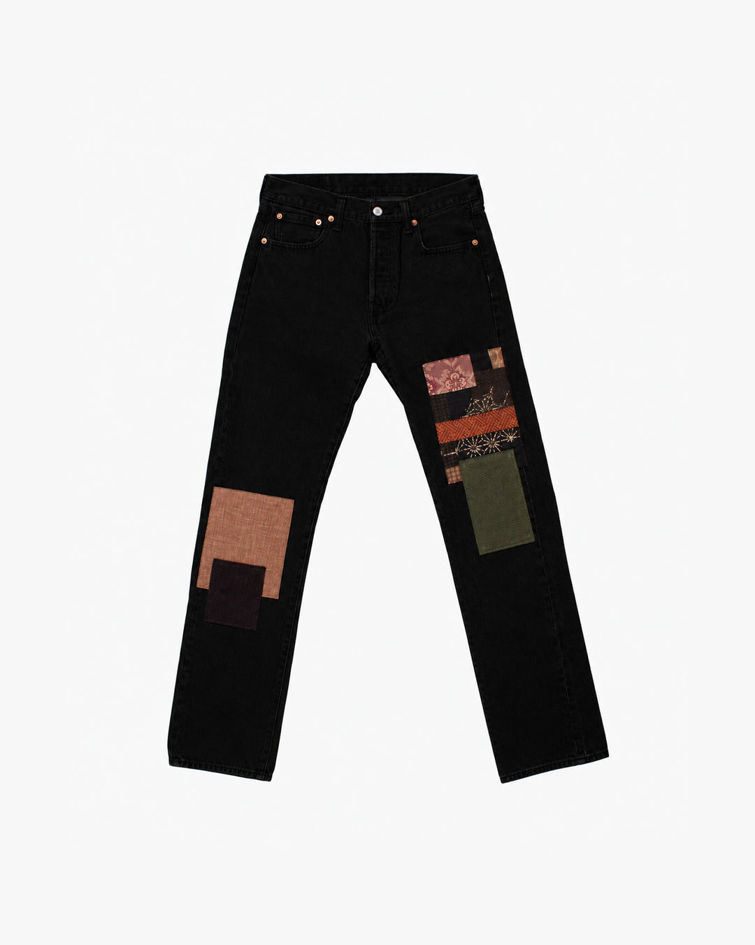 Kiriko Custom Patched Denim Jeans, Levi&