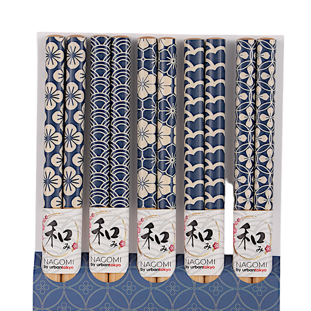 Urban Tokyo, Patterned Chopsticks, Set of 5