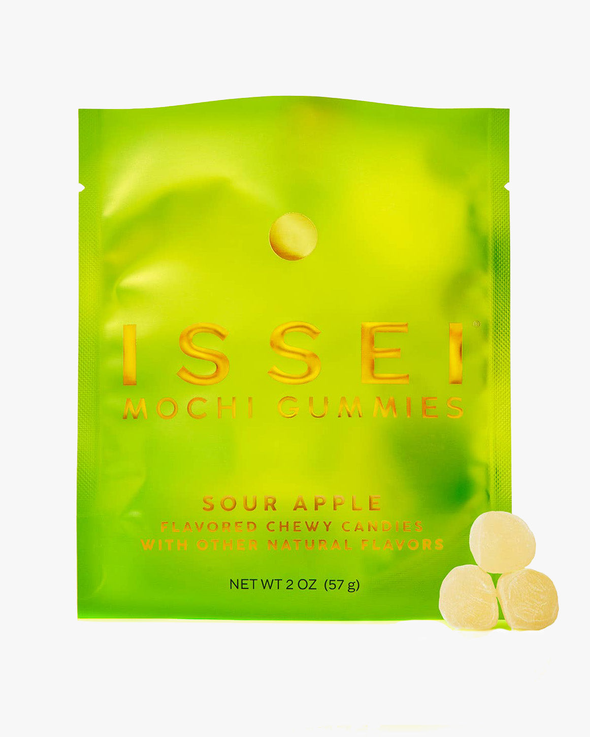 ISSEI Mochi Gummies, Sour Apple SMALL (2 oz)