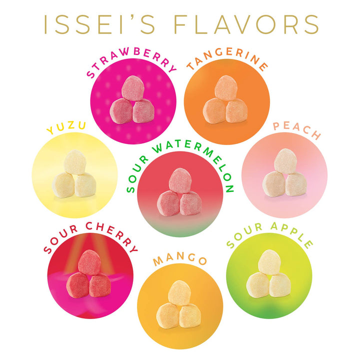 ISSEI Mochi Gummies, Sour Apple SMALL (2 oz)