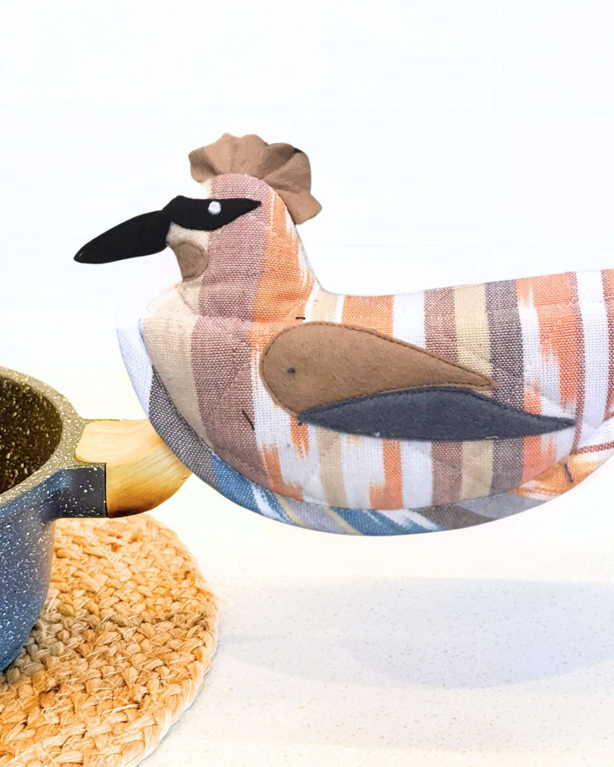 Upavim Crafts, Cedar Waxwing Pot Holder