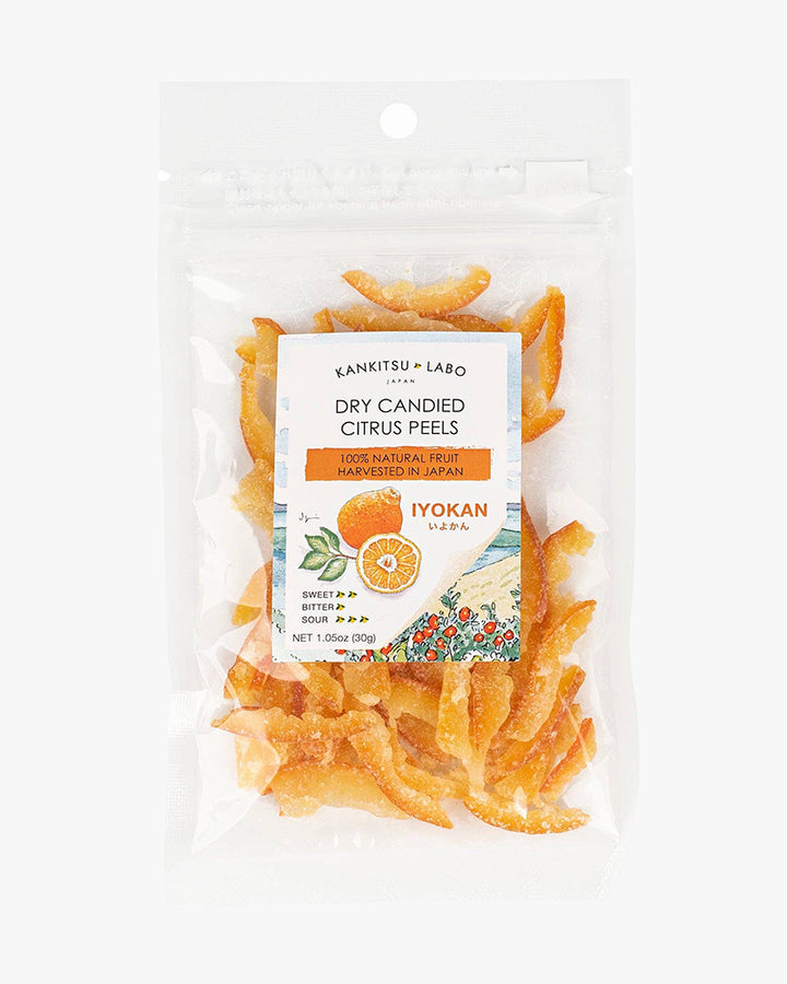 Kankitsu Labo, Dry Candied Japanese Citrus Peel, Iyokan