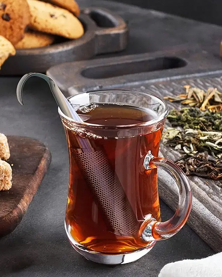 Magnifique Hearts, Stainless Steel Long-Handle Tea Infuser