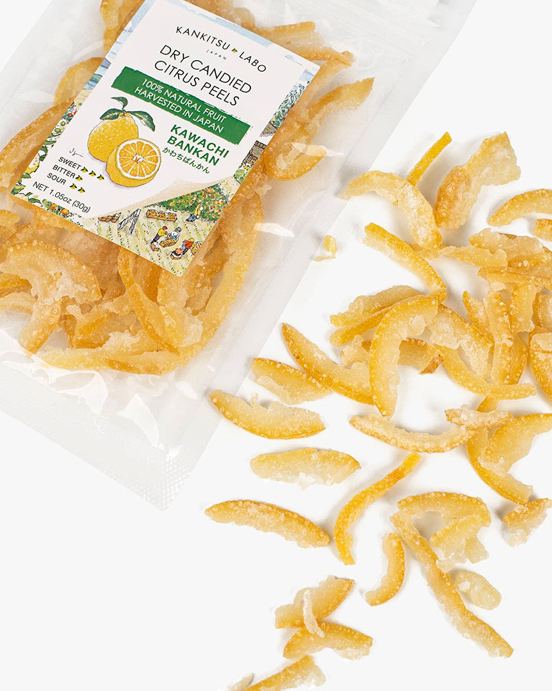 Kankitsu Labo, Dry Candied Japanese Citrus Peel, Kawachi Bankan