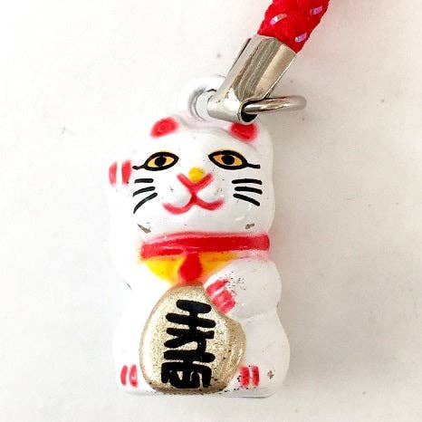 BCMini, Yellow Lucky Cat Bell-10, 70607